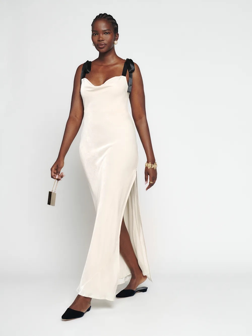 Reformation Nya Velvet Dress